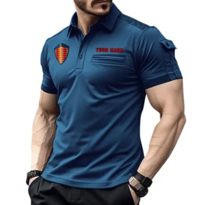 Koenigsegg Poloshirt mit Tasche, All Over Print Hemd für Männer Koenigsegg Fan CAR445060325024 - Marineblau