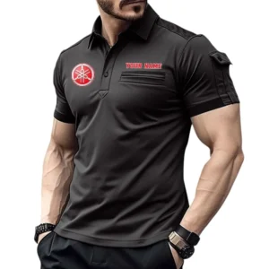 Chrysler Poloshirt mit Tasche, All Over Print Hemd für Männer Chrysler Fan CAR445060325064 - Schwarz