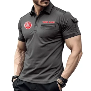 Chrysler Poloshirt mit Tasche, All Over Print Hemd für Männer Chrysler Fan CAR445060325064 - Grau