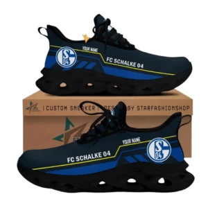 Schalke 04 Laufschuhe für Männer, Max Soul Schuhe Schalke 04 DBE8106032031 - Schwarz
