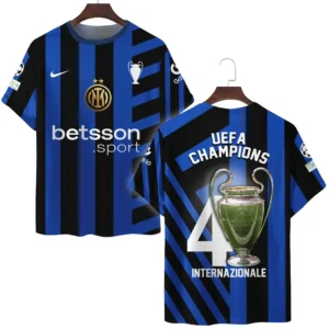 Internazionale Hemd UEFA Meistrite Liiga 2025 For Fan Internazionale HVN1034INTR053125TS3D