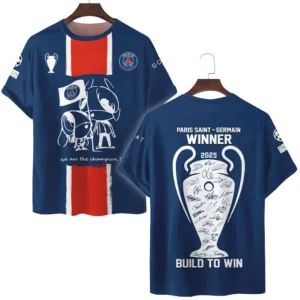 Paris Saint-Germain Hemd UEFA Meistrite Liiga  2025 Für Fan Paris Saint-Germain HVN1035C1WIN060225TS3D
