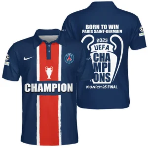 Paris Saint-Germain Polo Hemd UEFA Meistrite Liiga  2025 Für Fan Paris Saint-Germain HVN1038C1060225POS