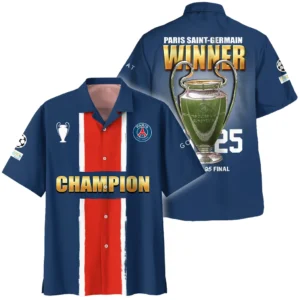 Paris Saint-Germain Hawaiihemd UEFA Meistrite Liiga  2025 Für Fan Paris Saint-Germain HVN1039C1060225HAW