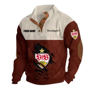 Stuttgart Sweatshirt Herren Stehkragen, Pullover Herren Sweatshirt mit Namen BDE105072925560 - Dunkelrot