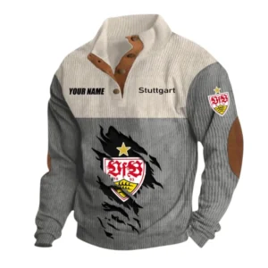 Stuttgart Sweatshirt Herren Stehkragen, Pullover Herren Sweatshirt mit Namen BDE105072925560 - Grau