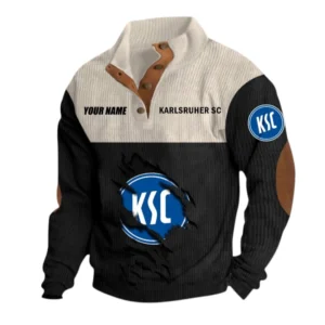 Karlsruher SC Sweatshirt Herren Stehkragen, Pullover Herren Sweatshirt mit Namen BDE105072925567 - Schwarz