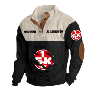1. FC Kaiserslautern Sweatshirt Herren Stehkragen, Pullover Herren Sweatshirt mit Namen BDE105072925568 - Schwarz