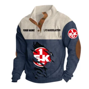1. FC Kaiserslautern Sweatshirt Herren Stehkragen, Pullover Herren Sweatshirt mit Namen BDE105072925568 - Marineblau