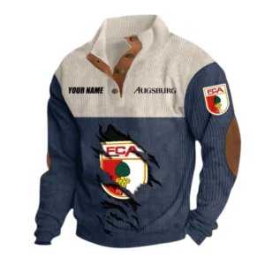 Augsburg Sweatshirt Herren Stehkragen, Pullover Herren Sweatshirt mit Namen BDE105072925569 - Marineblau