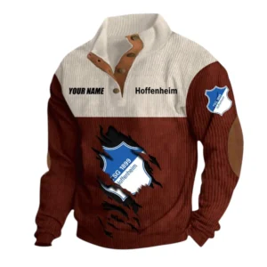 Hoffenheim Sweatshirt Herren Stehkragen, Pullover Herren Sweatshirt mit Namen BDE105072925574 - Dunkelrot