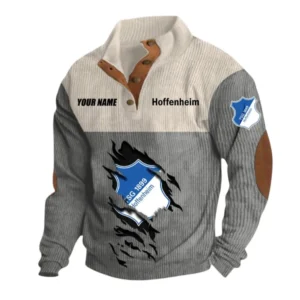 Hoffenheim Sweatshirt Herren Stehkragen, Pullover Herren Sweatshirt mit Namen BDE105072925574 - Grau