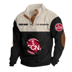 1. FC Nurnberg Sweatshirt Herren Stehkragen, Pullover Herren Sweatshirt mit Namen BDE105072925577 - Schwarz