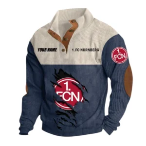 1. FC Nurnberg Sweatshirt Herren Stehkragen, Pullover Herren Sweatshirt mit Namen BDE105072925577 - Marineblau