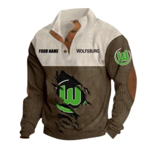 Wolfsburg Sweatshirt Herren Stehkragen, Pullover Herren Sweatshirt mit Namen BDE105072925578 - Braun