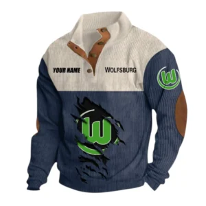 Wolfsburg Sweatshirt Herren Stehkragen, Pullover Herren Sweatshirt mit Namen BDE105072925578 - Marineblau