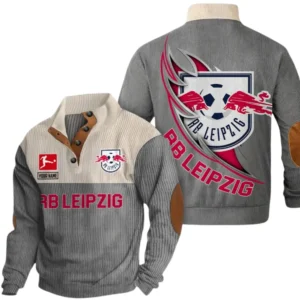 RB Leipzig Sweatshirt Herren Stehkragen, Pullover Herren Sweatshirt mit Namen BDE106072925895 - Grau