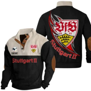 VfB Stuttgart II Sweatshirt Herren Stehkragen, Pullover Herren Sweatshirt mit Namen BDE106072925896 - Schwarz