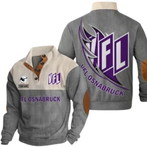 VfL Osnabruck Sweatshirt Herren Stehkragen, Pullover Herren Sweatshirt mit Namen BDE106072925898 - Grau