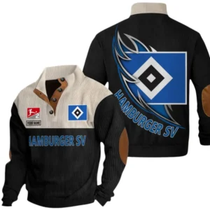 Hamburger SV Sweatshirt Herren Stehkragen, Pullover Herren Sweatshirt mit Namen BDE106072925909 - Schwarz