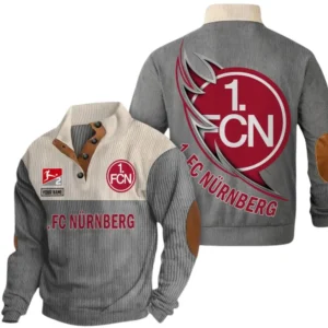 1. FC Nurnberg Sweatshirt Herren Stehkragen, Pullover Herren Sweatshirt mit Namen BDE106072925911 - Grau