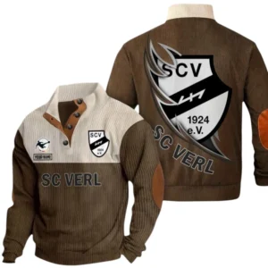 SC Verl Sweatshirt Herren Stehkragen, Pullover Herren Sweatshirt mit Namen BDE106072925912 - Braun
