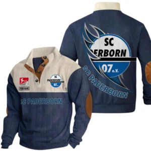 SC Paderborn Sweatshirt Herren Stehkragen, Pullover Herren Sweatshirt mit Namen BDE106072925913 - Marineblau