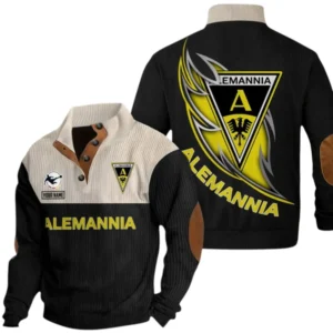 Alemannia Aachen Sweatshirt Herren Stehkragen, Pullover Herren Sweatshirt mit Namen BDE106072925914 - Schwarz