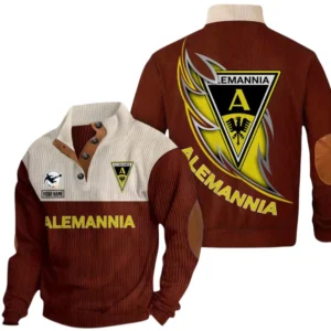 Alemannia Aachen Sweatshirt Herren Stehkragen, Pullover Herren Sweatshirt mit Namen BDE106072925914 - Dunkelrot
