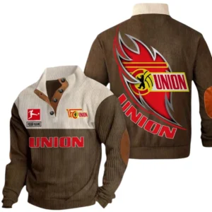 Union Berlin Sweatshirt Herren Stehkragen, Pullover Herren Sweatshirt mit Namen BDE106072925917 - Braun