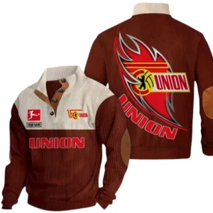 Union Berlin Sweatshirt Herren Stehkragen, Pullover Herren Sweatshirt mit Namen BDE106072925917 - Dunkelrot