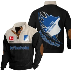 TSG Hoffenheim Sweatshirt Herren Stehkragen, Pullover Herren Sweatshirt mit Namen BDE106072925921 - Schwarz