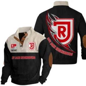 Jahn Regensburg Sweatshirt Herren Stehkragen, Pullover Herren Sweatshirt mit Namen BDE106072925922 - Schwarz