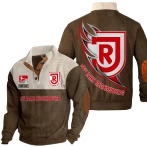 Jahn Regensburg Sweatshirt Herren Stehkragen, Pullover Herren Sweatshirt mit Namen BDE106072925922 - Braun