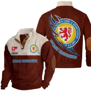 Eintracht Braunschweig Sweatshirt Herren Stehkragen, Pullover Herren Sweatshirt mit Namen BDE106072925923 - Dunkelrot