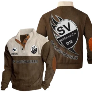 SV Sandhausen Sweatshirt Herren Stehkragen, Pullover Herren Sweatshirt mit Namen BDE106072925925 - Braun