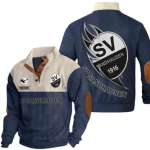 SV Sandhausen Sweatshirt Herren Stehkragen, Pullover Herren Sweatshirt mit Namen BDE106072925925 - Marineblau