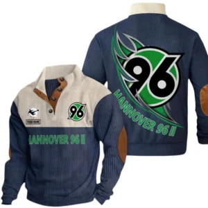 Hannover 96 II Sweatshirt Herren Stehkragen, Pullover Herren Sweatshirt mit Namen BDE106072925926 - Marineblau