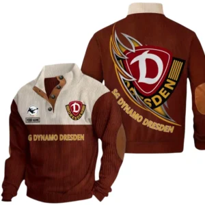 Dynamo Dresden Sweatshirt Herren Stehkragen, Pullover Herren Sweatshirt mit Namen BDE106072925929 - Dunkelrot