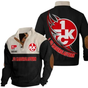 1. FC Kaiserslautern Sweatshirt Herren Stehkragen, Pullover Herren Sweatshirt mit Namen BDE106072925930 - Schwarz