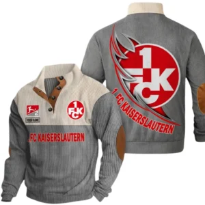 1. FC Kaiserslautern Sweatshirt Herren Stehkragen, Pullover Herren Sweatshirt mit Namen BDE106072925930 - Grau