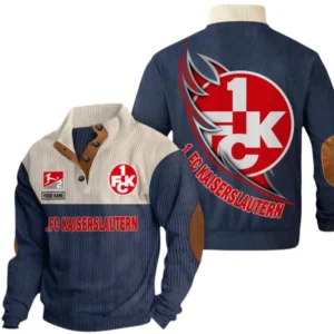 1. FC Kaiserslautern Sweatshirt Herren Stehkragen, Pullover Herren Sweatshirt mit Namen BDE106072925930 - Marineblau