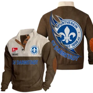 Darmstadt 98 Sweatshirt Herren Stehkragen, Pullover Herren Sweatshirt mit Namen BDE106072925933 - Braun