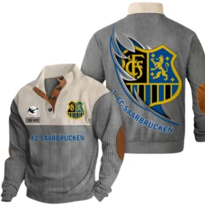 FC Saarbrucken Sweatshirt Herren Stehkragen, Pullover Herren Sweatshirt mit Namen BDE106072925935 - Grau