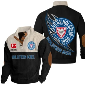 Holstein Kiel Sweatshirt Herren Stehkragen, Pullover Herren Sweatshirt mit Namen BDE106072925939 - Schwarz