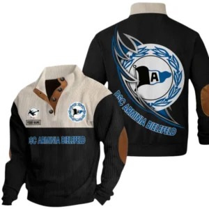 Arminia Bielefeld Sweatshirt Herren Stehkragen, Pullover Herren Sweatshirt mit Namen BDE106072925940 - Schwarz