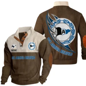 Arminia Bielefeld Sweatshirt Herren Stehkragen, Pullover Herren Sweatshirt mit Namen BDE106072925940 - Braun