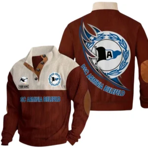 Arminia Bielefeld Sweatshirt Herren Stehkragen, Pullover Herren Sweatshirt mit Namen BDE106072925940 - Dunkelrot