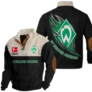 SV Werder Bremen Sweatshirt Herren Stehkragen, Pullover Herren Sweatshirt mit Namen BDE106072925941 - Schwarz