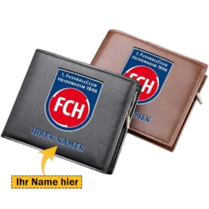 1. FC Heidenheim PU Geldbörse Herren, Personalisierte Geldbörse mit Logo BDE92070225339